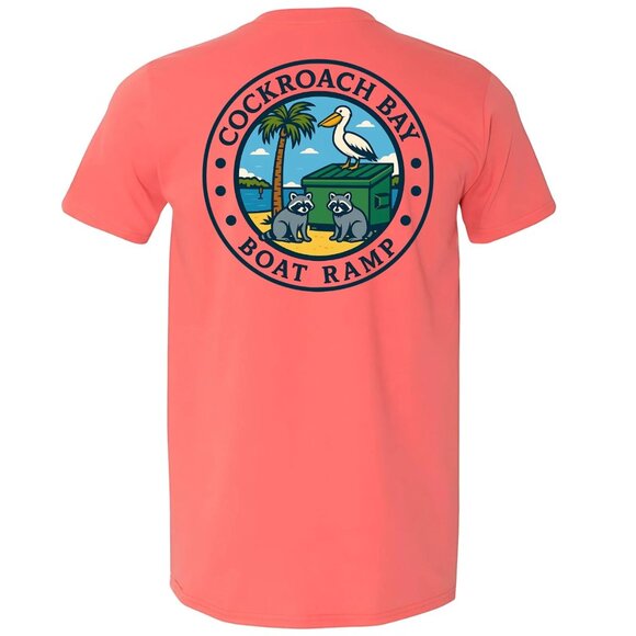 Cockroach Bay Boat Ramp Ruskin Florida Fishing Boating T-shirt Backwater Outdoor - Picture 3 of 6